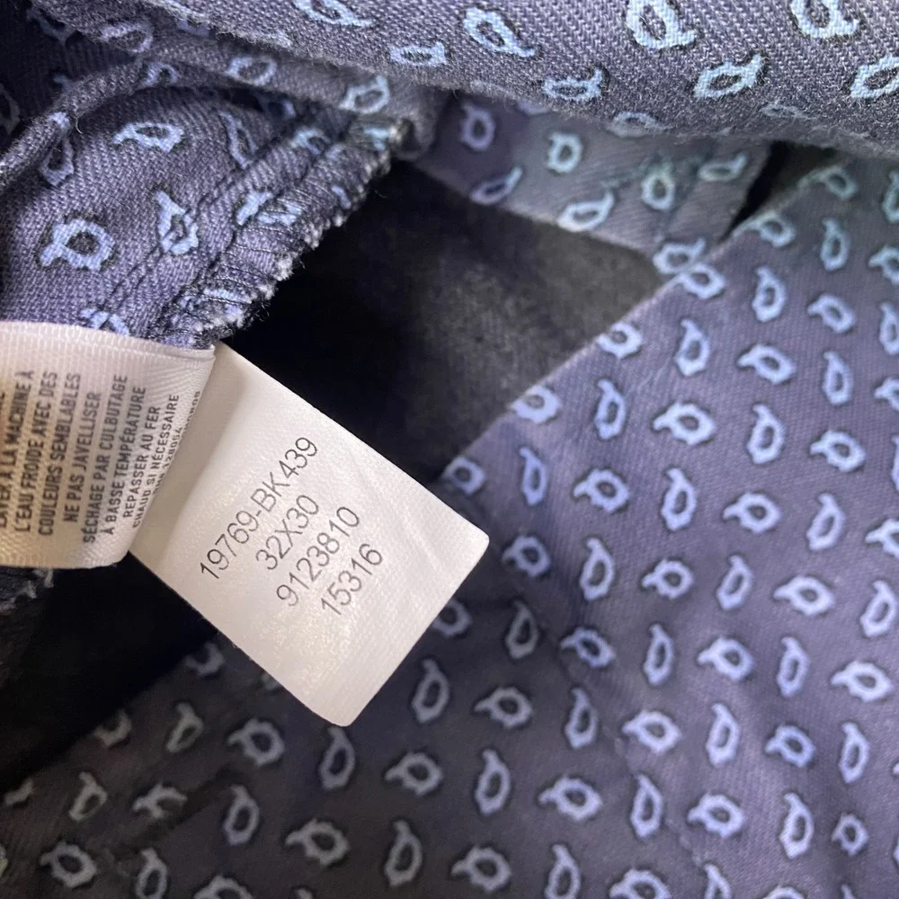Bonobos Tailored Chino Men Sz 32 Charcoal Gray Tessuti di Sondrio Italian Fabric